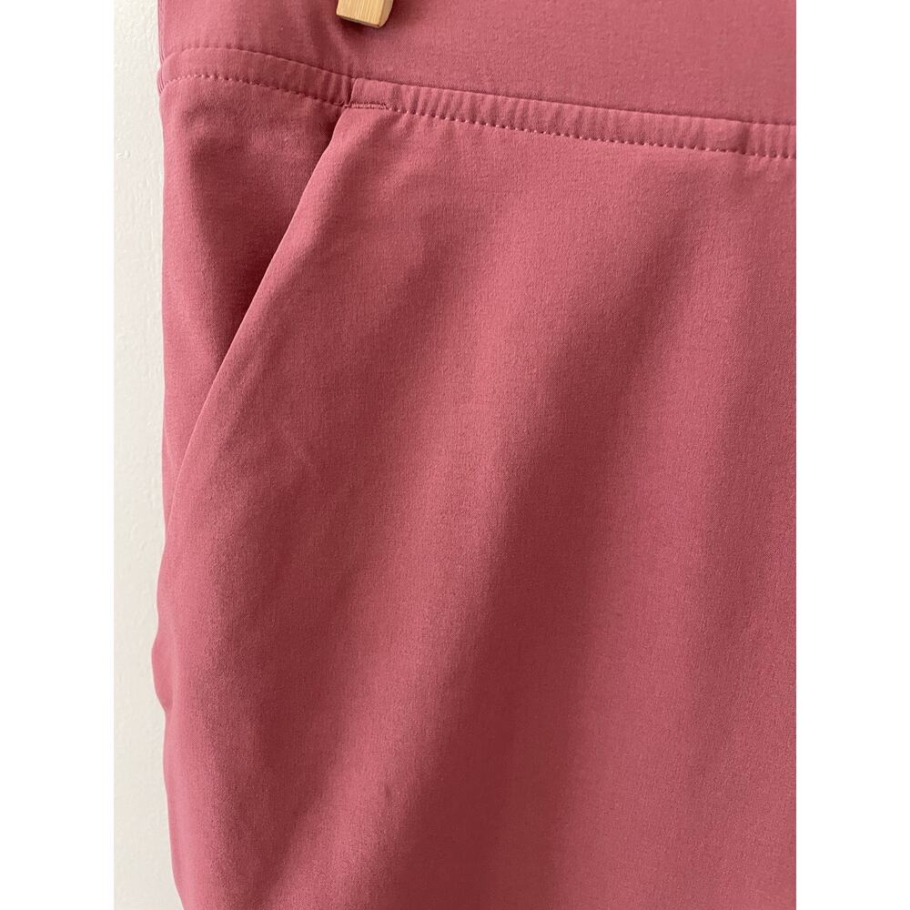 Athleta Brooklyn Mid Rise Ankle Pants Women 16 Rose Mauve Featherweight 0077 - Picture 2 of 8